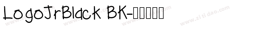 LogoJrBlack BK字体转换